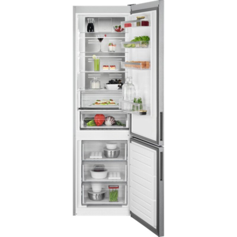 AEG RCB736E3MX Fridge Freezer, Stainless Steel | Atlantic Electrics