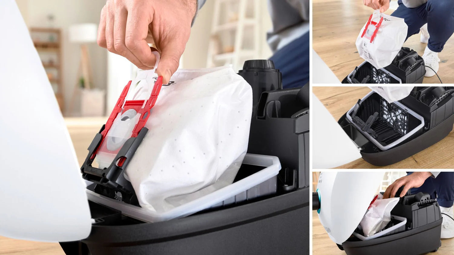 Bosch BGB41HYGGB ProHygienic 600W Bagged Cylinder Vacuum Cleaner, White