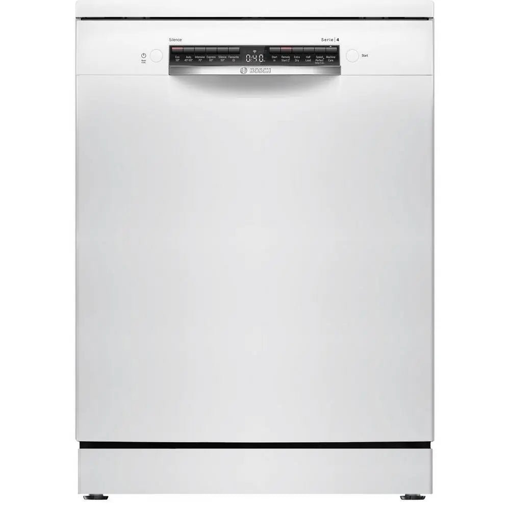 Bosch Serie 4 SMS4EKW06G Freestanding Dishwasher With 13 Place Settings, White | Atlantic Electrics