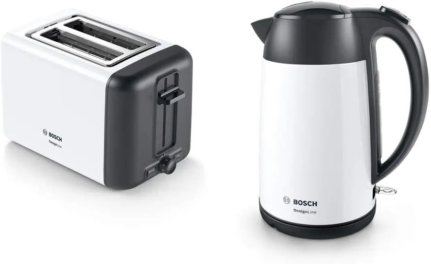 Bosch TAT3P421GB 2 Slice Toaster 970 W, White | Atlantic Electrics
