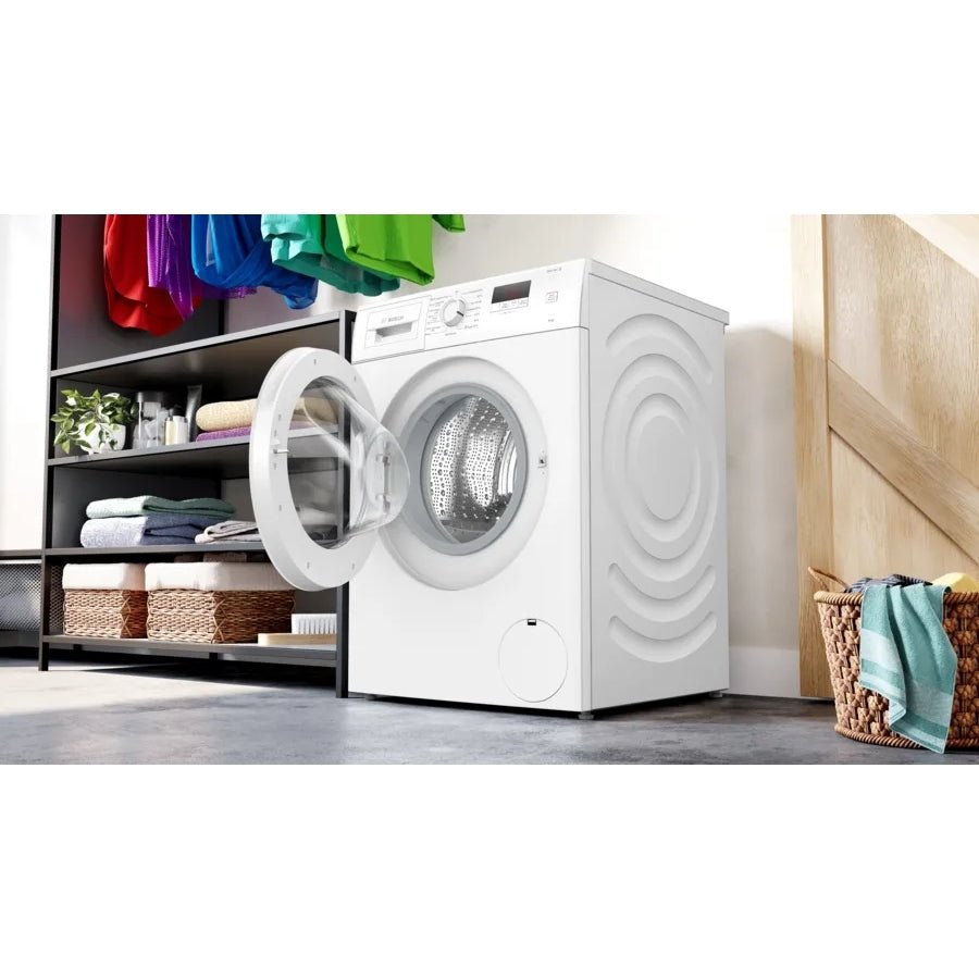 Bosch WGE03408GB Series 2 Washing Machine, 8kg, 1400 Spin, White, A Rated | Atlantic Electrics