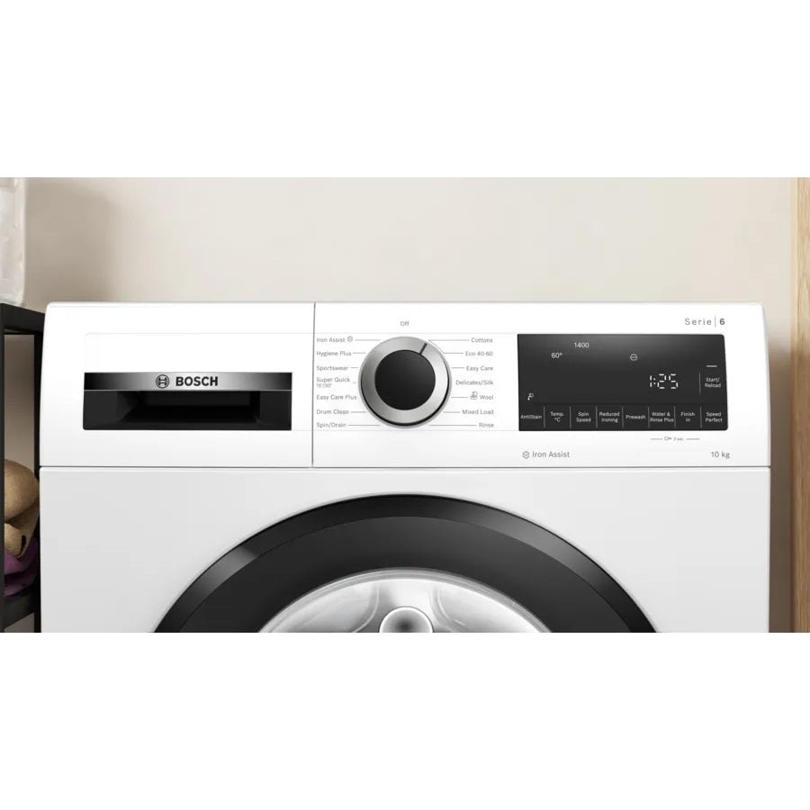 Bosch WGG254Z0GB Series 6 Washing Machine, 10kg, 1400 Spin, White, A Rated | Atlantic Electrics