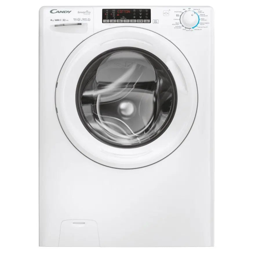 Candy CSO 686TWM6-80 Smart Pro Inverter 8kg 1600 Spin Washing Machine, White