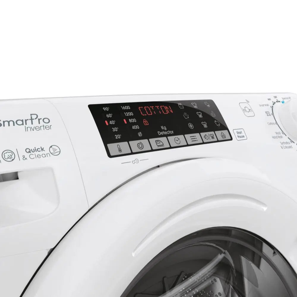 Candy CSO 686TWM6-80 Smart Pro Inverter 8kg 1600 Spin Washing Machine, White