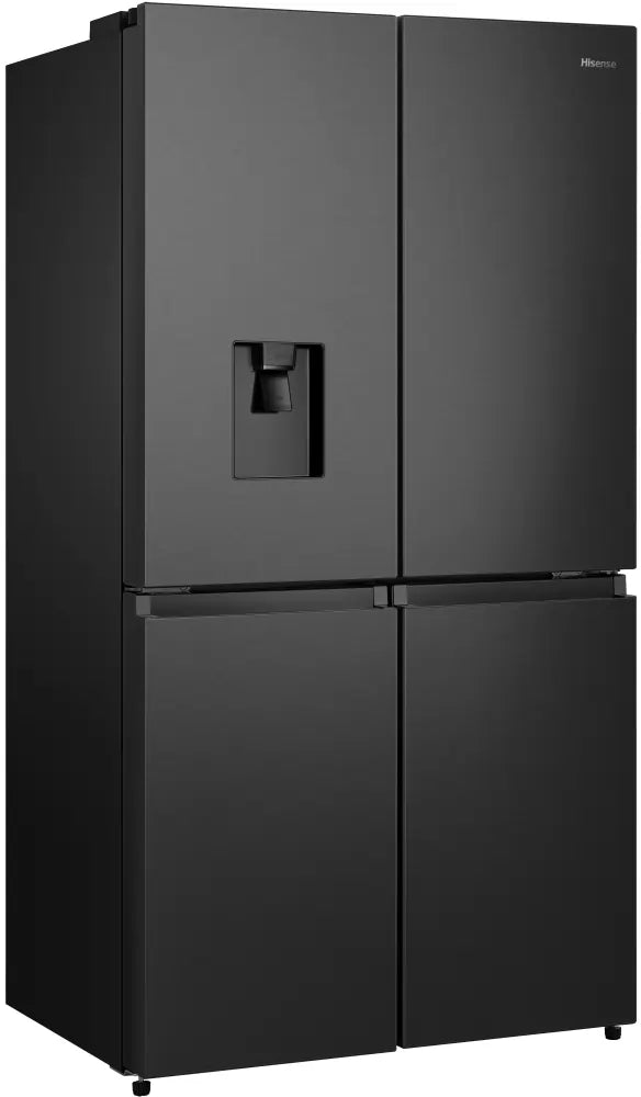 Hisense RQ758N4SWFE Non-Plumbed American Fridge Freezer, Black | Atlantic Electrics