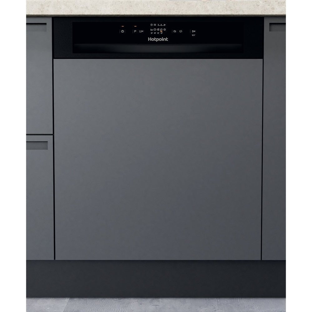 Hotpoint H3BL626BUK Semi Integrated Dishwasher, 14 Place Settings | Atlantic Electrics
