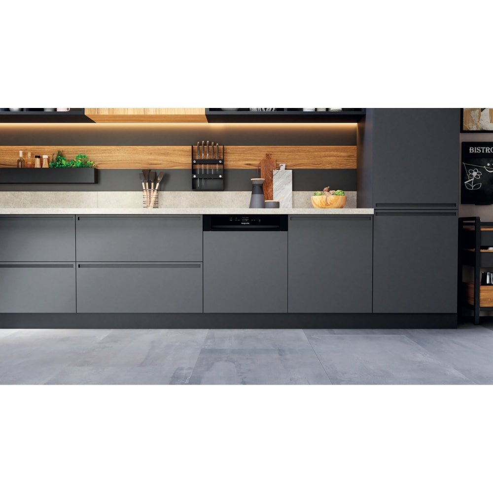 Hotpoint H3BL626BUK Semi Integrated Dishwasher, 14 Place Settings | Atlantic Electrics