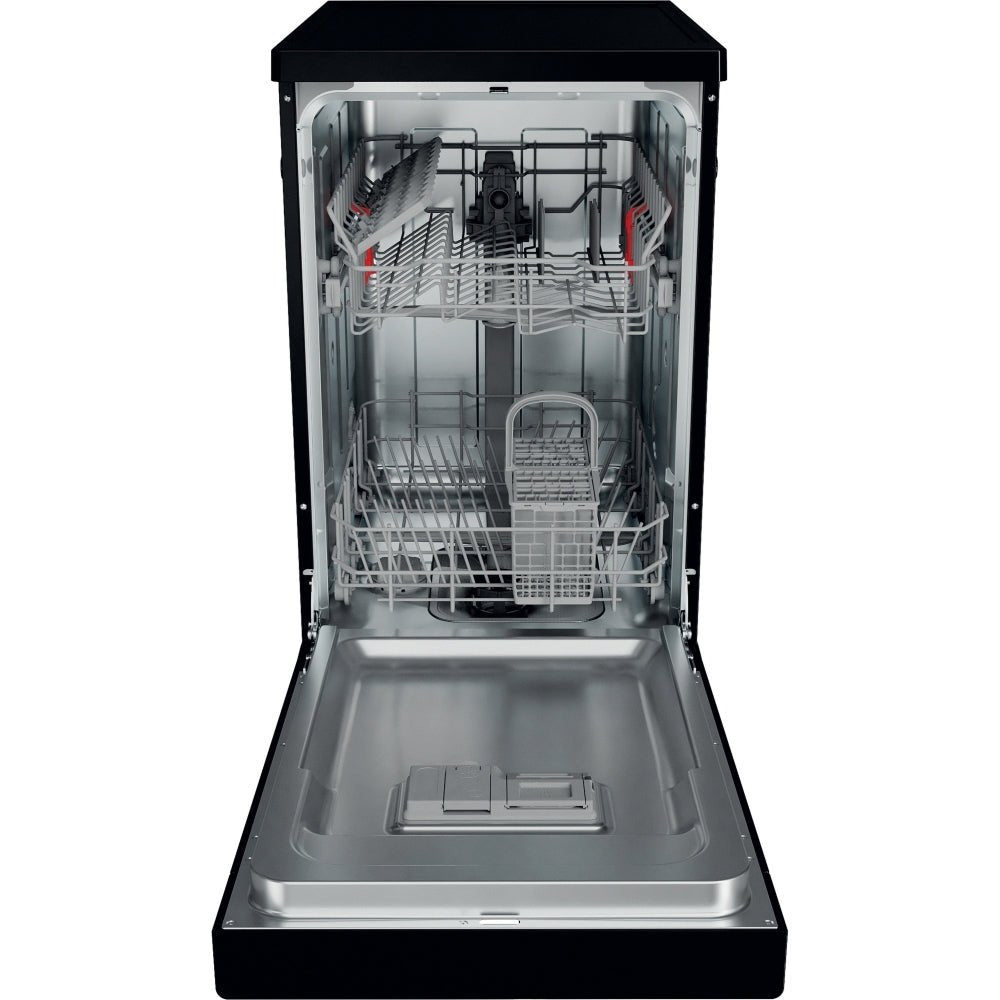 Hotpoint HF9E1B19BUK Slimline Freestanding Dishwasher - Black | Atlantic Electrics