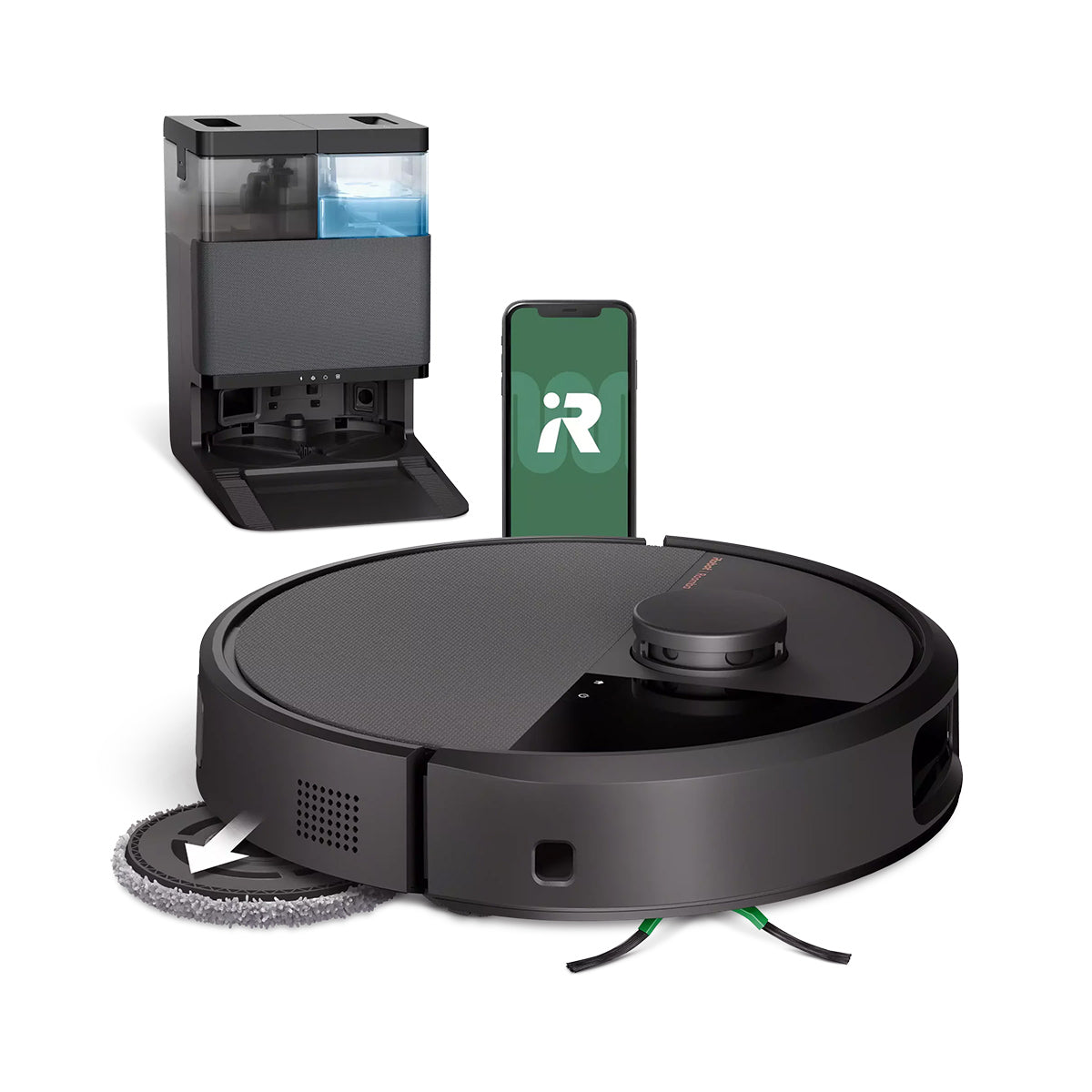 iRobot ROOMBA505C Roomba® Plus 505 Combo Robot + AutoWash™ Dock, Black