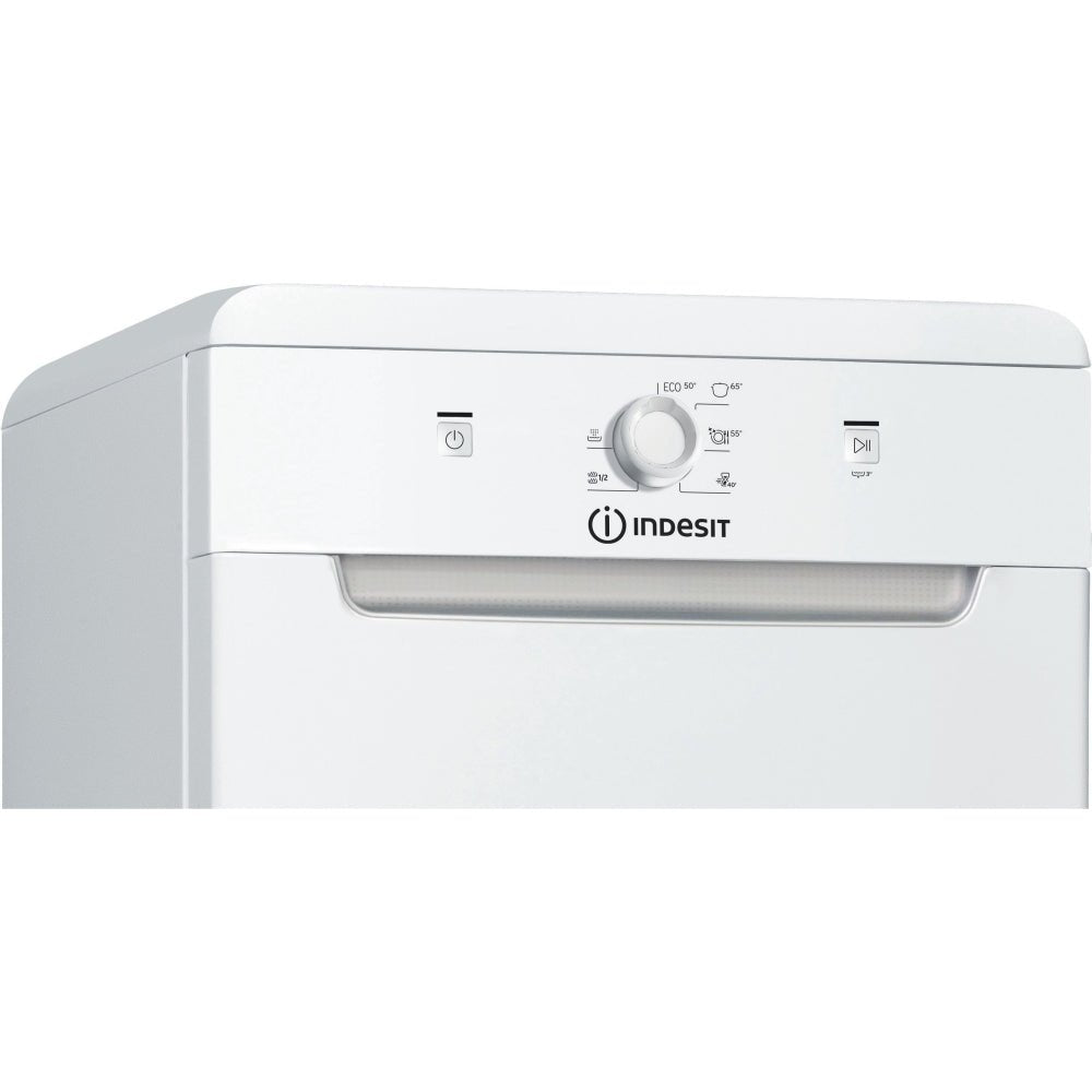 Indesit DF9E1B10UK 45cm Slimline 9 Place Settings Dishwasher, White | Atlantic Electrics