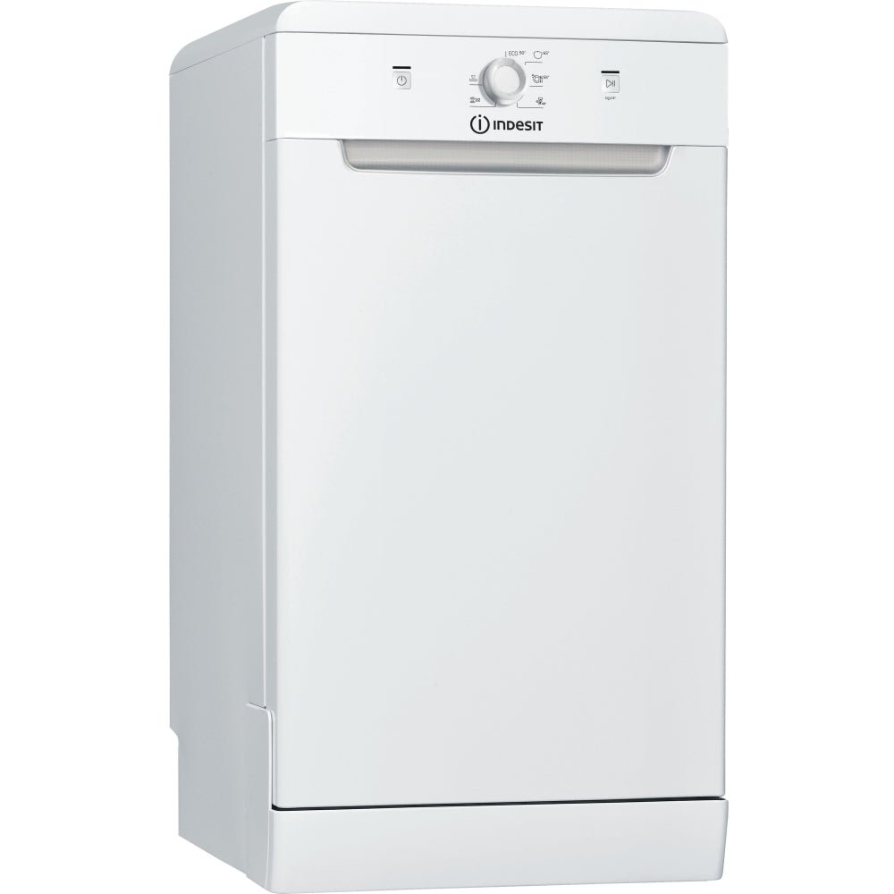 Indesit DF9E1B10UK 45cm Slimline 9 Place Settings Dishwasher, White | Atlantic Electrics