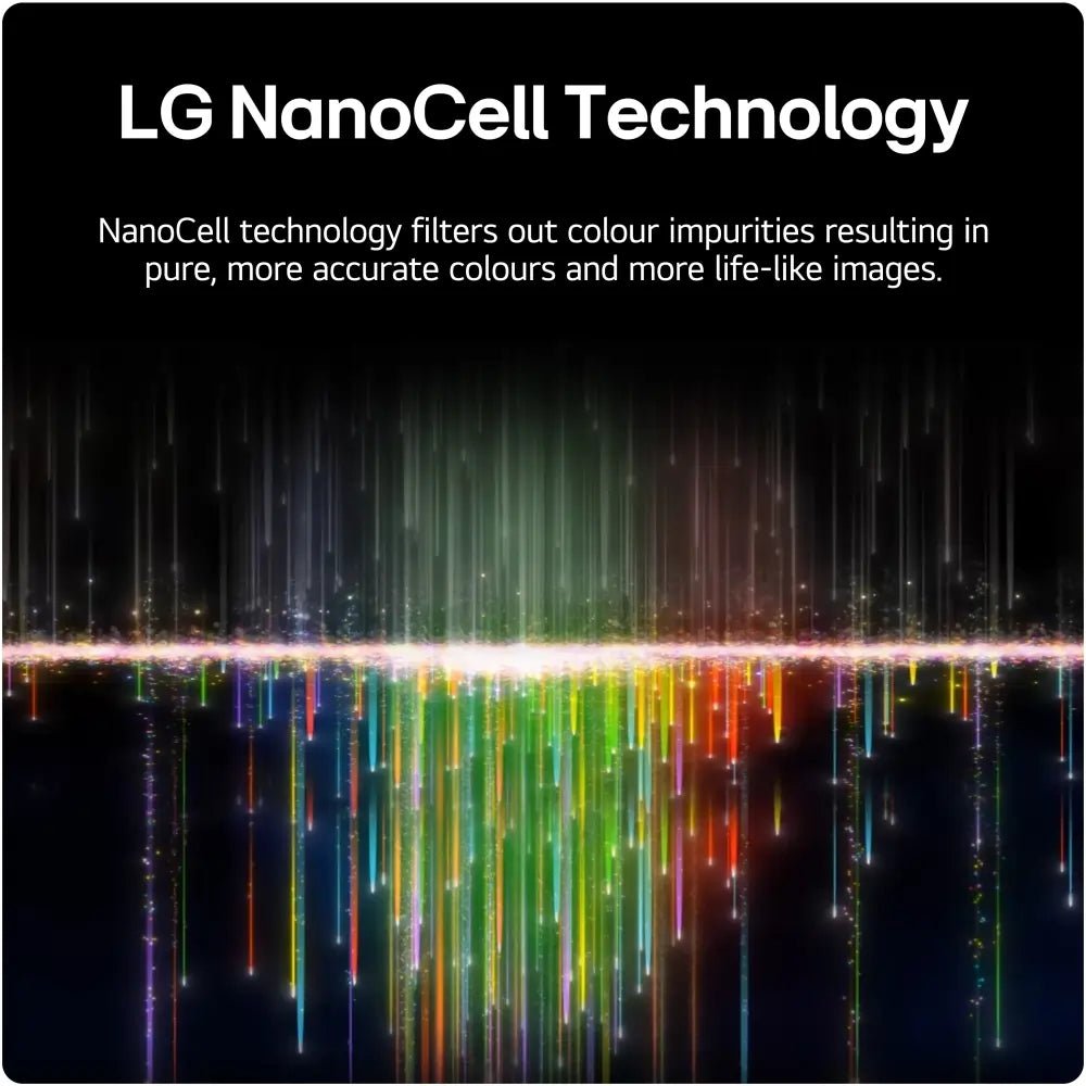 LG 50NANO81T6A (2024) LED HDR NanoCell 4K Ultra HD Smart TV, 50 inch with Freeview Play/Freesat HD, Ashed Blue | Atlantic Electrics