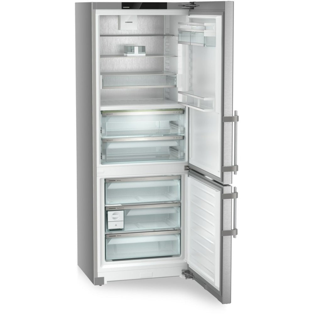 Liebherr CBNsdb775i No Frost Fridge Freezer, 70/30, Silver, B Rated | Atlantic Electrics