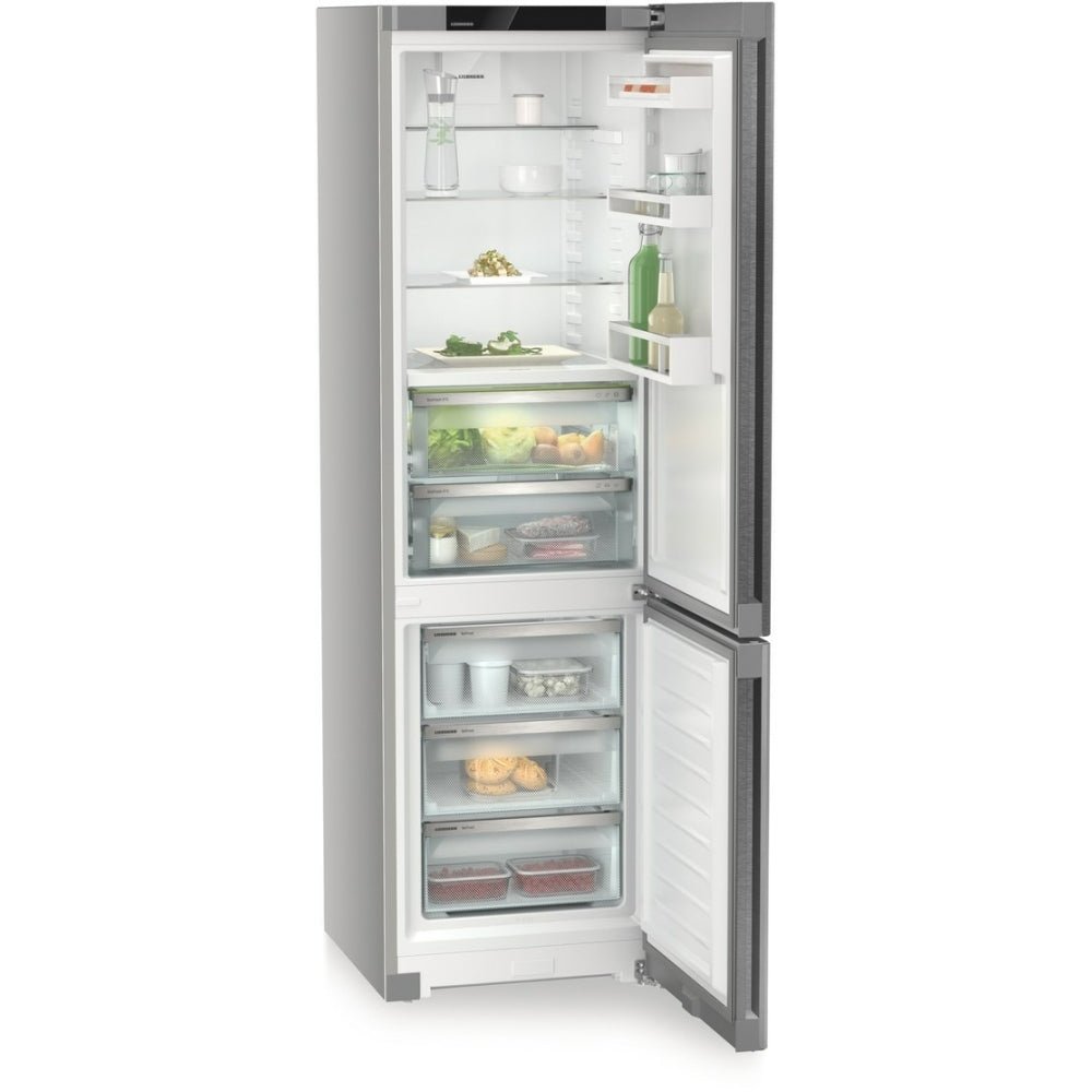 Liebherr CBNsdc573i Fridge Freezer, Silver, C Rated | Atlantic Electrics