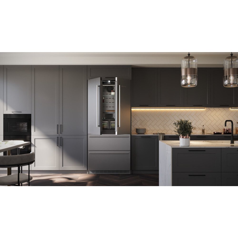 Liebherr CBNste 8872 American Fridge Freezer, Silver, E Rated | Atlantic Electrics