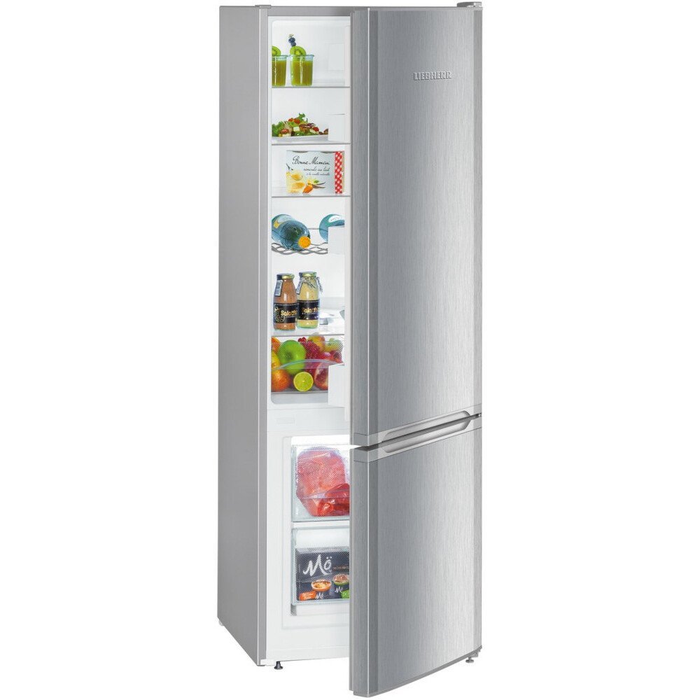 Liebherr CUele 2831 Low Frost Fridge Freezer, 80/20, Silver, E Rated | Atlantic Electrics