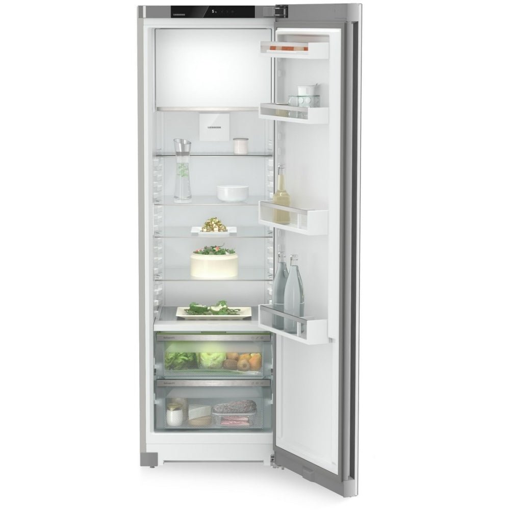Liebherr RBsfd5221 Tall Fridge with Ice Box, Silver, D Rated | Atlantic Electrics