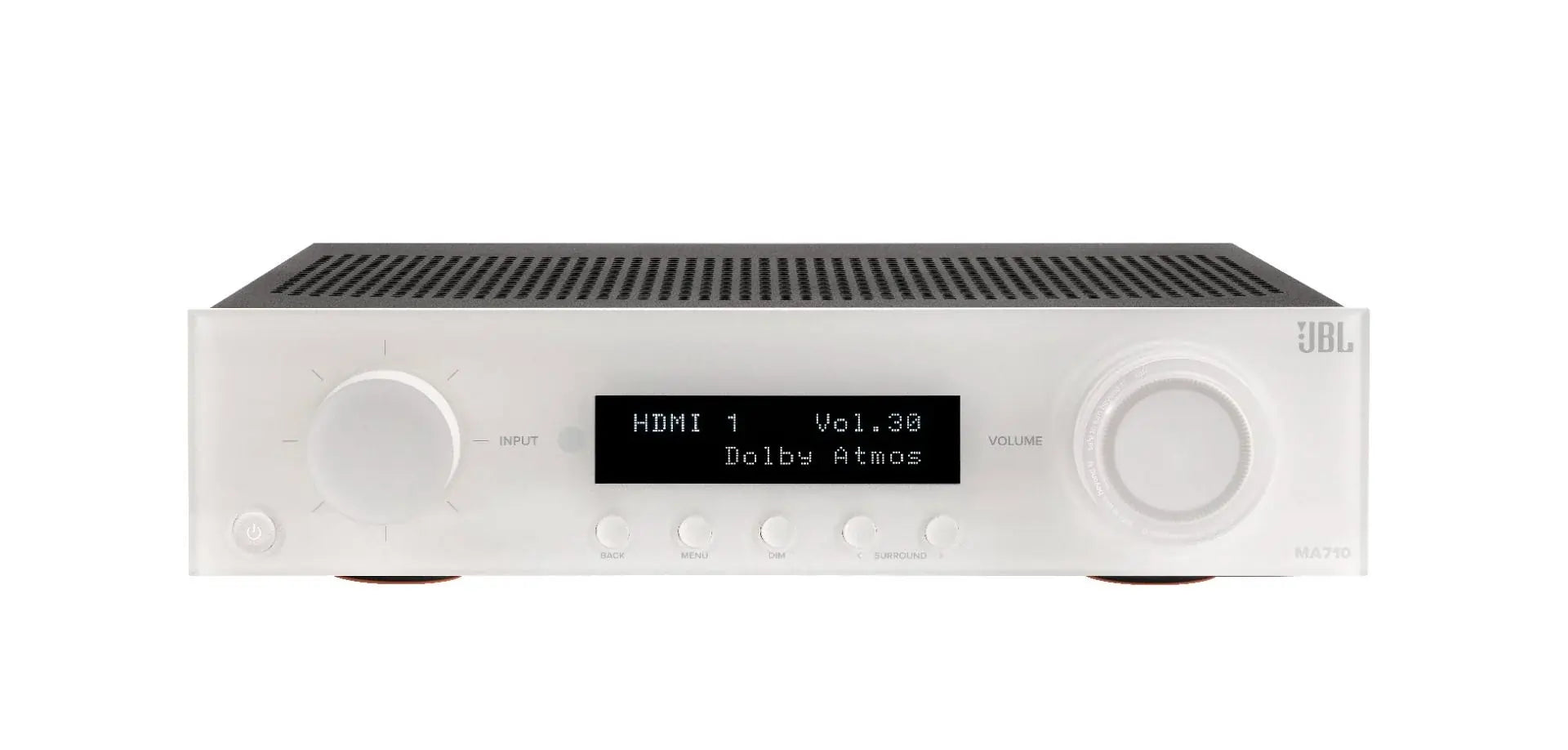 JBL MA710 7.2 Channel 8K AV Receiver, White