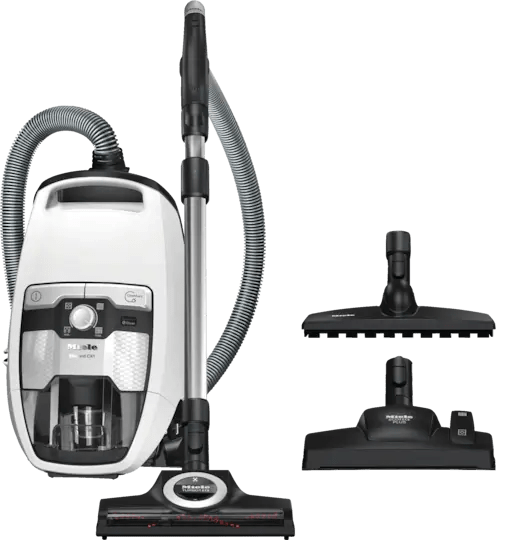 Miele Blizzard CX1 Total Solution Powerline 890W Bagless Cylinder Vacuum Cleaner, White | Atlantic Electrics