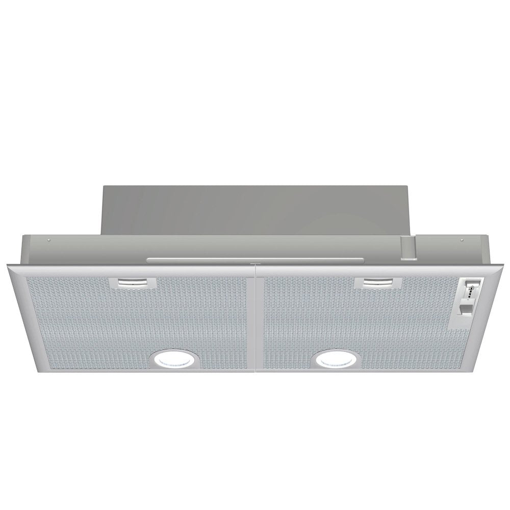 Neff D5855X1GB N30 Canopy Cooker Hood, Silver Metallic Grey, C Rated | Atlantic Electrics