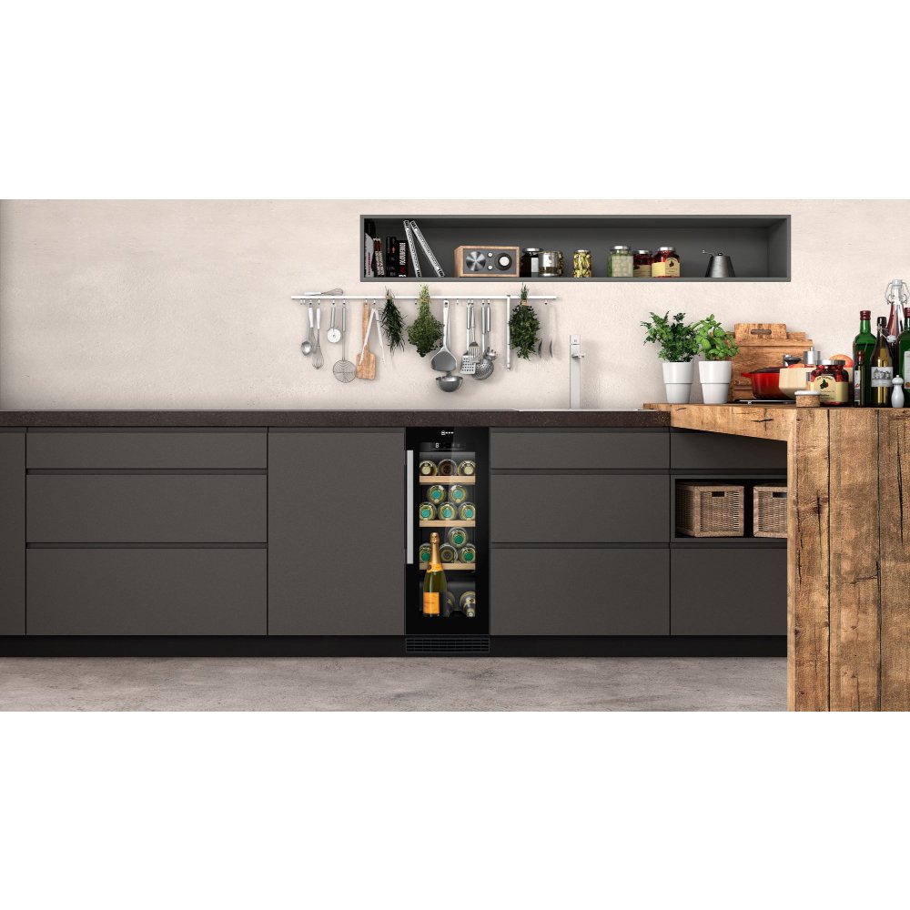 Neff KU9202HF0G N70 Integrated Wine Cooler, Black | Atlantic Electrics