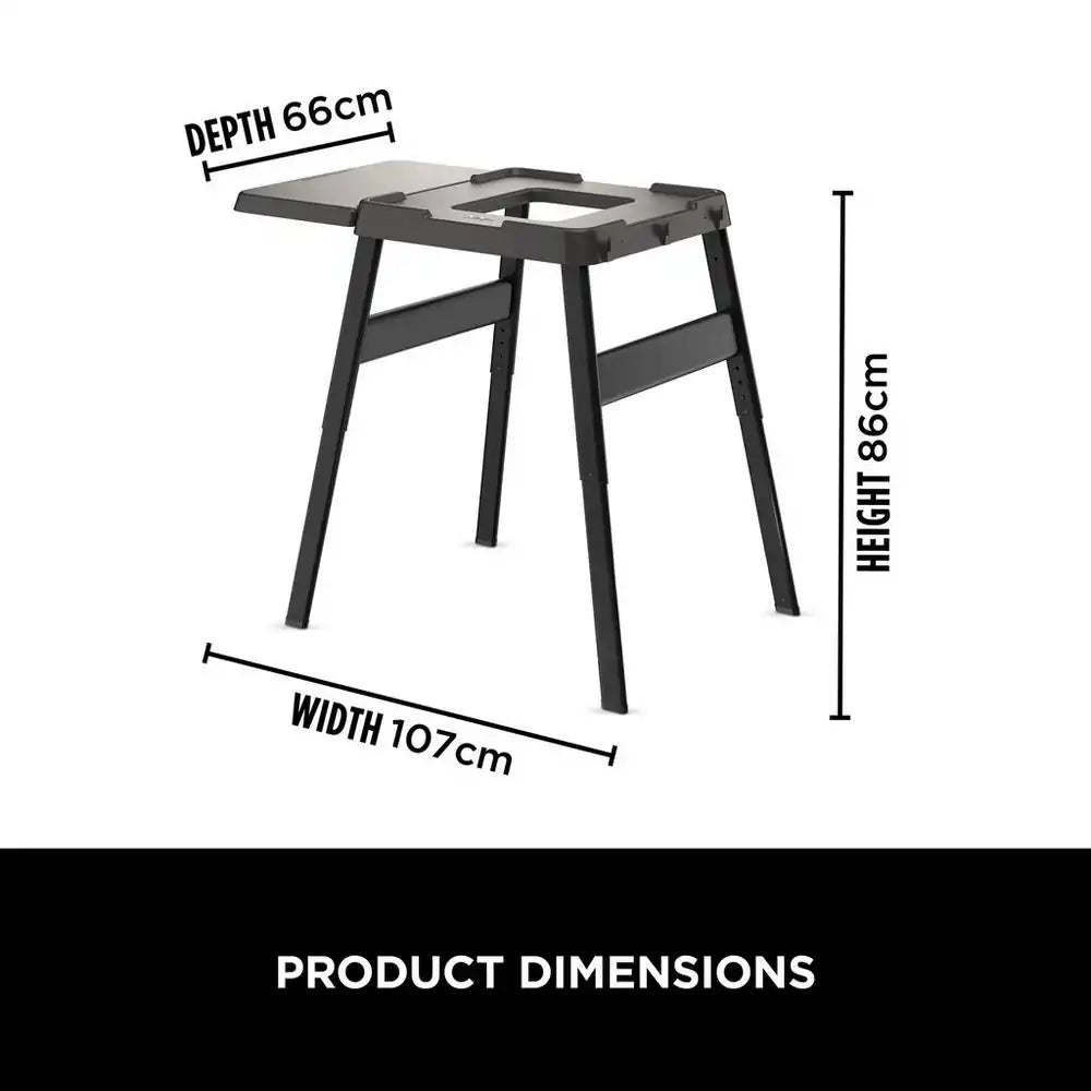 Ninja 4718J800EUUK Woodfire Universal Adjustable Stand & Side Table, Black | Atlantic Electrics