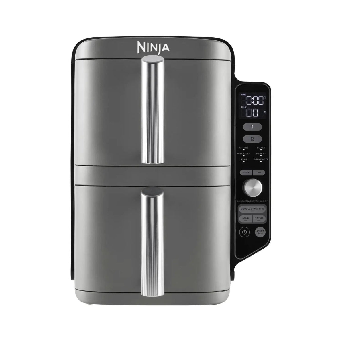 Ninja SL400UK 9.5 Litre 2-Drawer XL Double Stack Air Fryer - Grey | Atlantic Electrics