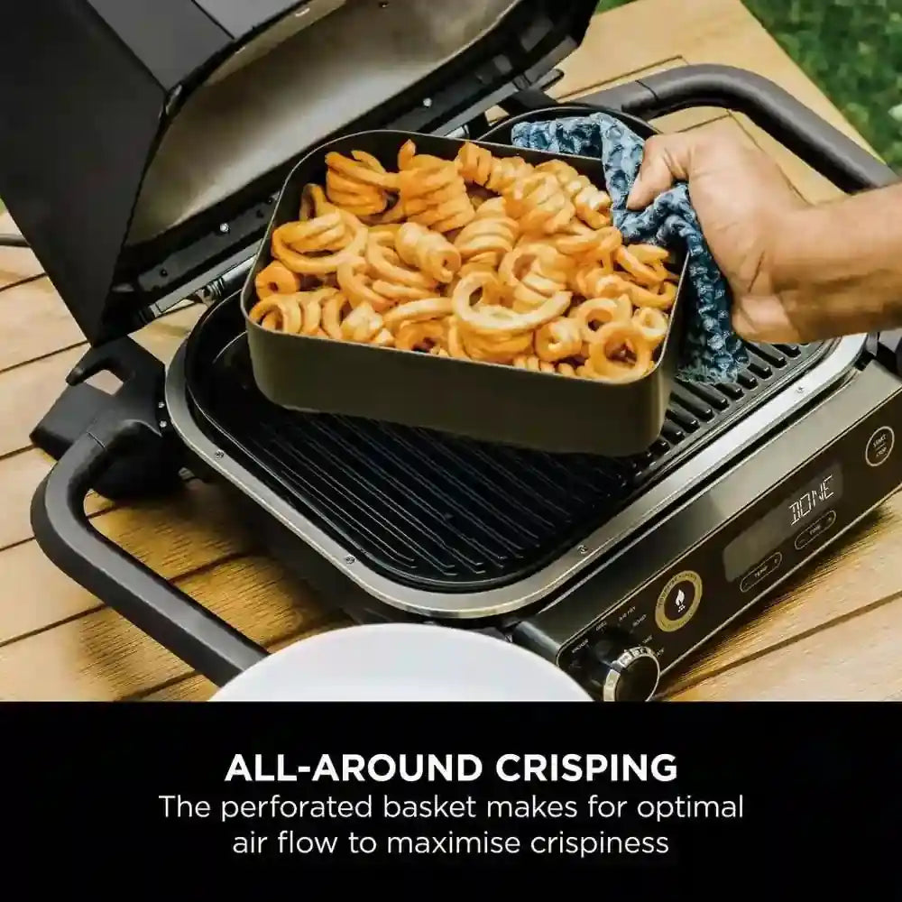 Ninja XSKCRISPBTEUK Woodfire BBQ Combo Crisper Basket - Black | Atlantic Electrics