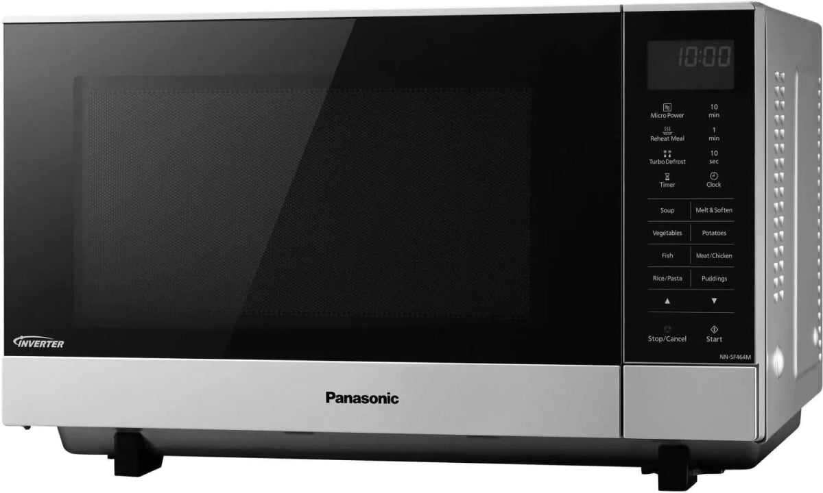 Panasonic NNSF464MBPQ 1000W 27 Litre Flatbed Microwave Oven - Silver | Atlantic Electrics