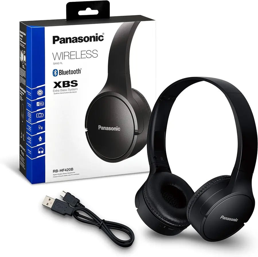 Buy Panasonic RBHF420BEK Bluetooth On-Ear Headphones Voice Control