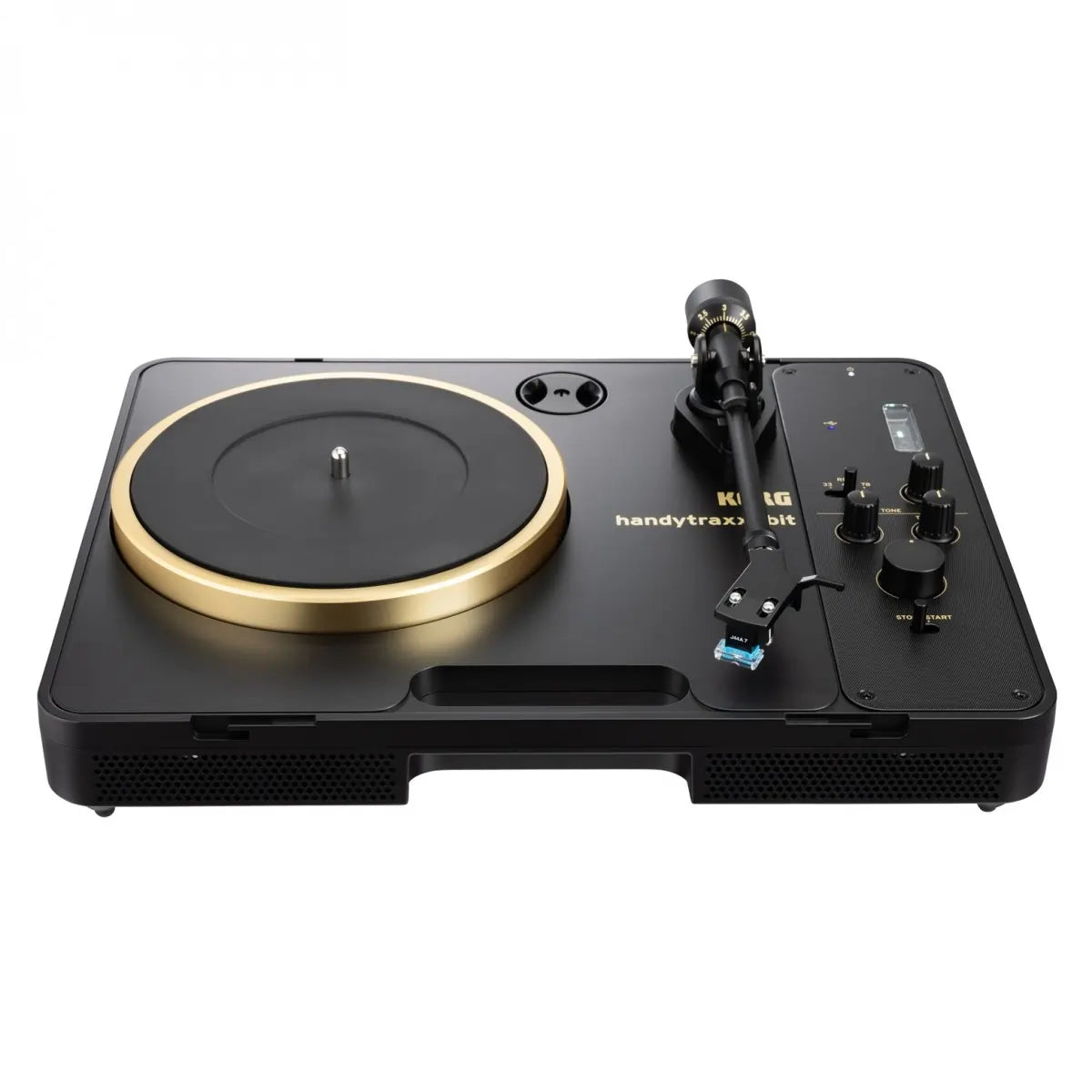 Korg Handytraxx 1bit Portable Vinyl Turntable Record Player, Black