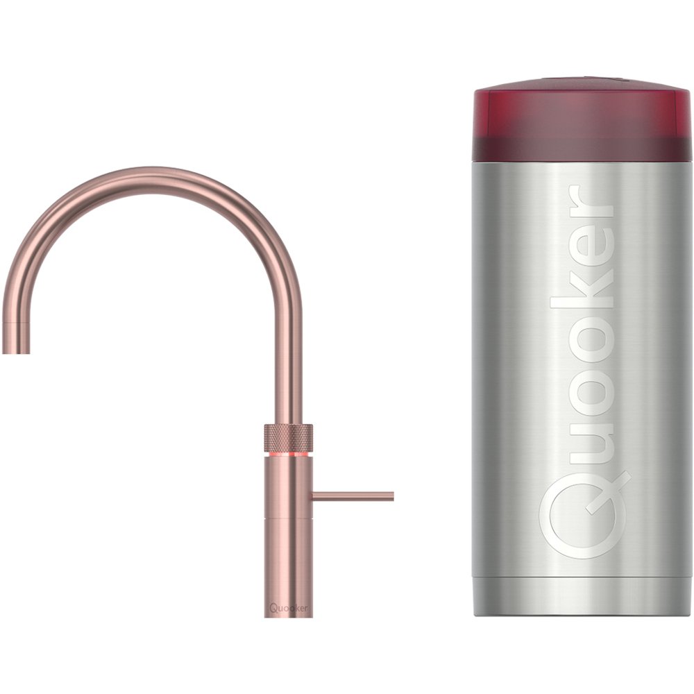 Quooker 3 in 1 Combi 2.2 Fusion Round Rose Copper Boiling Water Tap | Atlantic Electrics