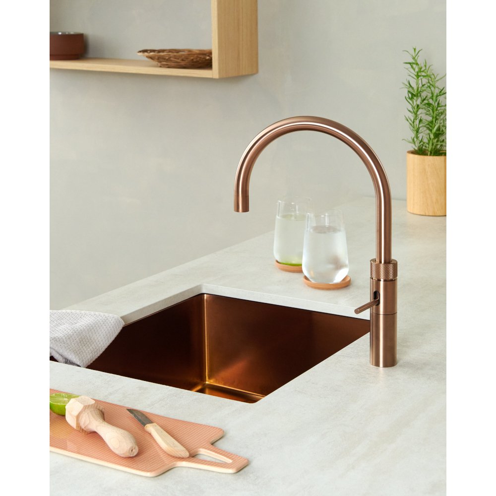 Quooker 3 in 1 Combi 2.2 Fusion Round Rose Copper Boiling Water Tap | Atlantic Electrics