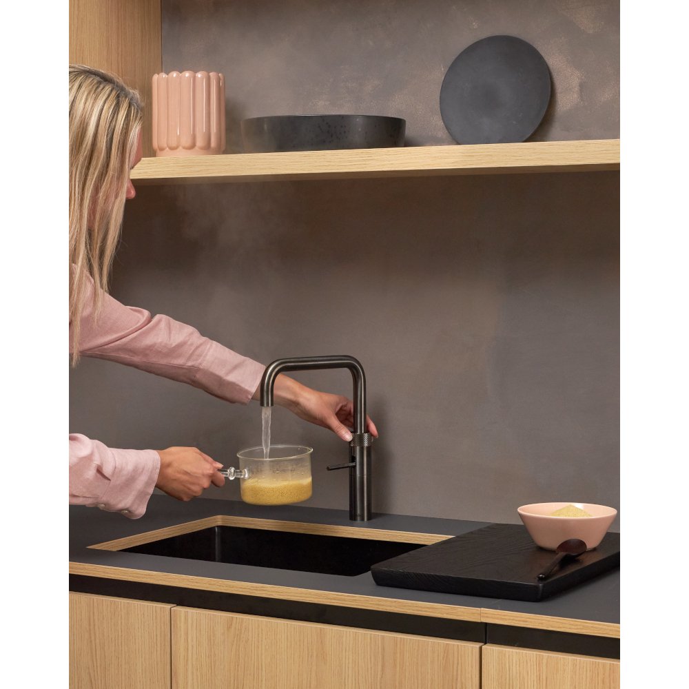 Quooker 3 in 1 Combi 2.2 Fusion Square Gunmetal Boiling Water Tap, Gun Metal | Atlantic Electrics