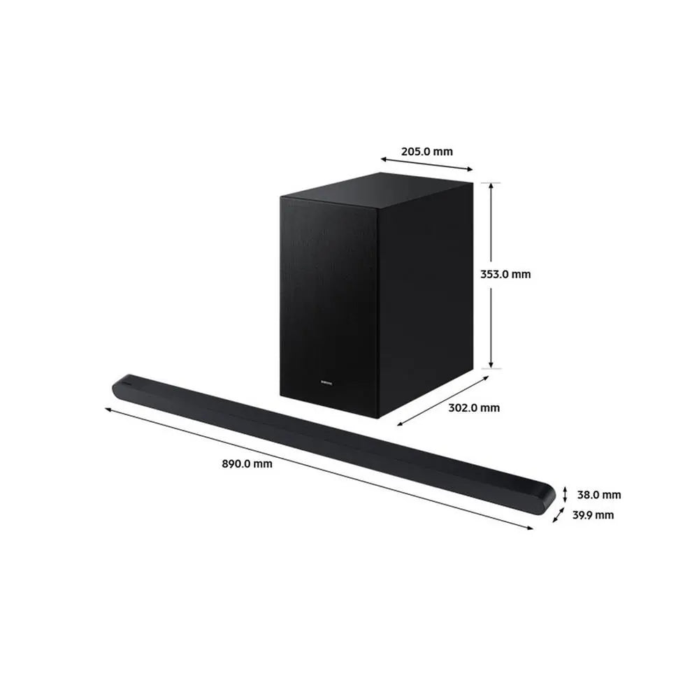 Samsung HWS700DXU 3.1ch Ultra Slim Soundbar With Wireless Subwoofer - Titan Black | Atlantic Electrics