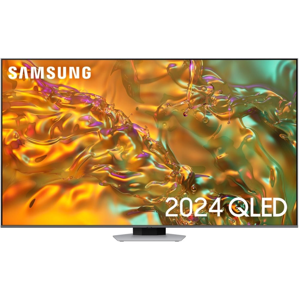 Samsung QE55Q80DATXXU Q80D 55" QLED 4K HDR Smart TV, 4K Ultra HD, Silver | Atlantic Electrics