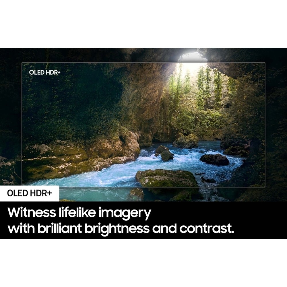 Samsung QE65S90DATXXU 65" OLED Smart Television, 4K Ultra HD, Black, F Rated | Atlantic Electrics