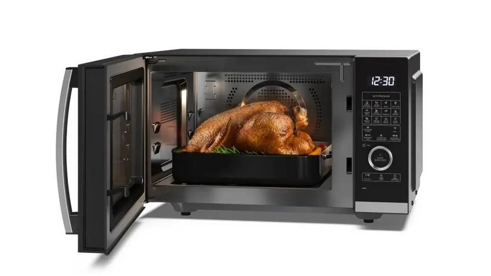 Sharp YCQC254AUB 25 Litre Flatbed Convection Microwave Oven With Grill - Black | Atlantic Electrics