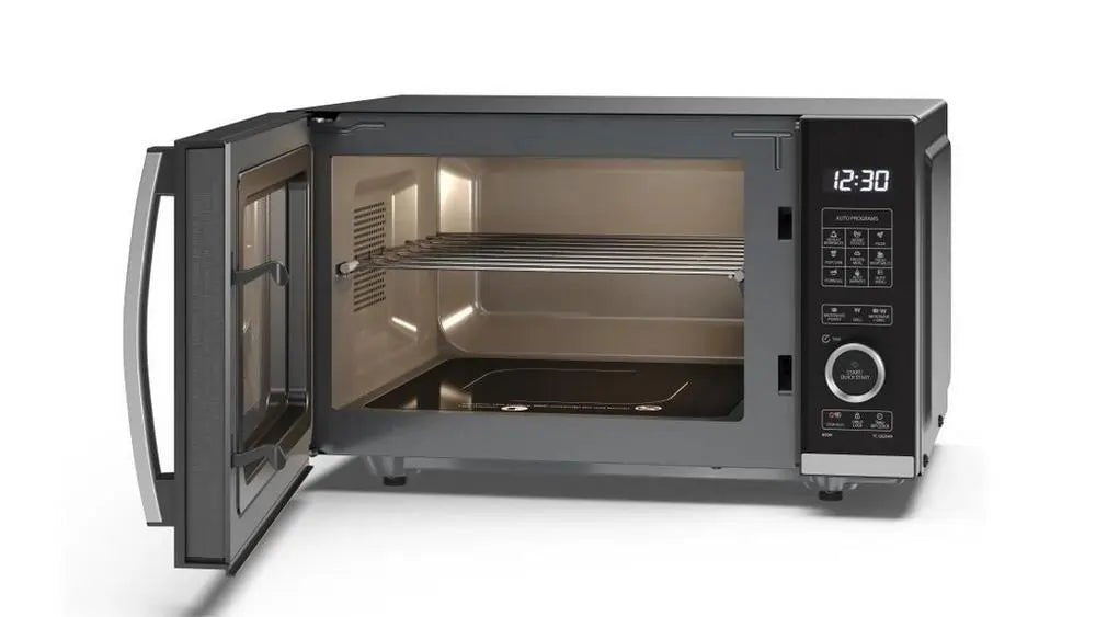 Sharp YCQG204AUB 800W 20 Litre Flatbed Microwave Oven with Grill, Black | Atlantic Electrics