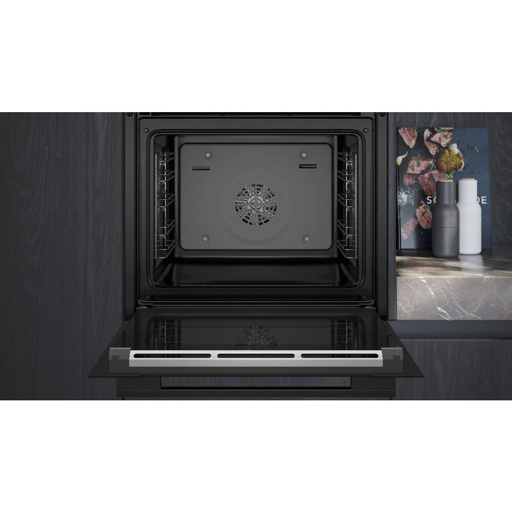Siemens HB732G1B1B iQ700 Built - In Electric Single Oven, Black, A+ Rated | Atlantic Electrics