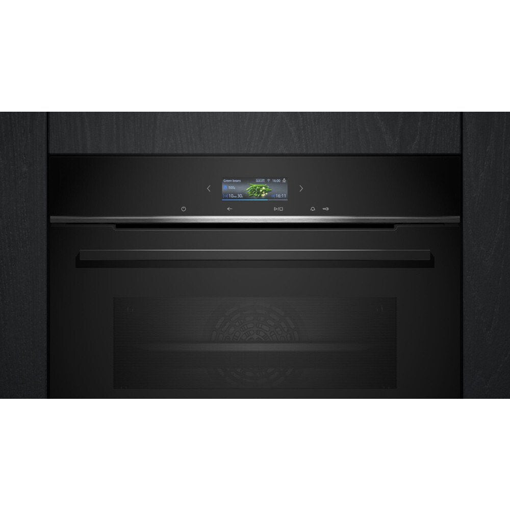 Siemens HB732G1B1B iQ700 Built - In Electric Single Oven, Black, A+ Rated | Atlantic Electrics
