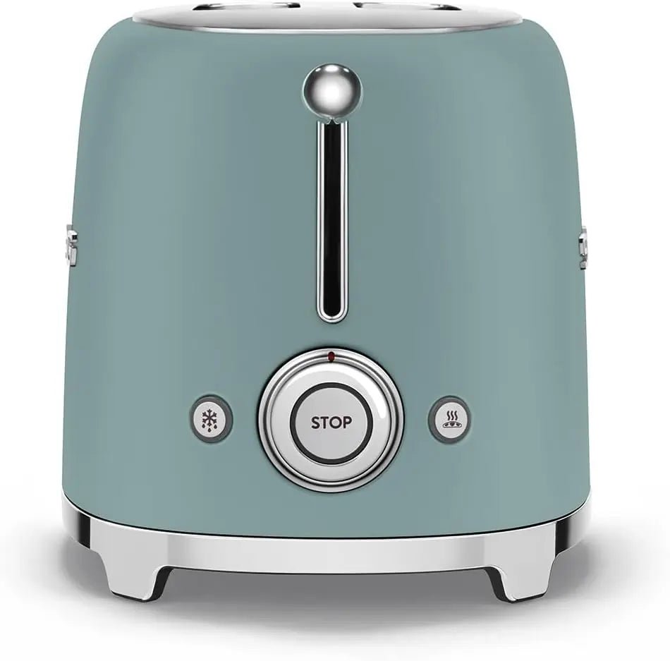 SMEG TSF01EGMUK Retro Style 2-Slice Toaster - Matte Emerald Green | Atlantic Electrics