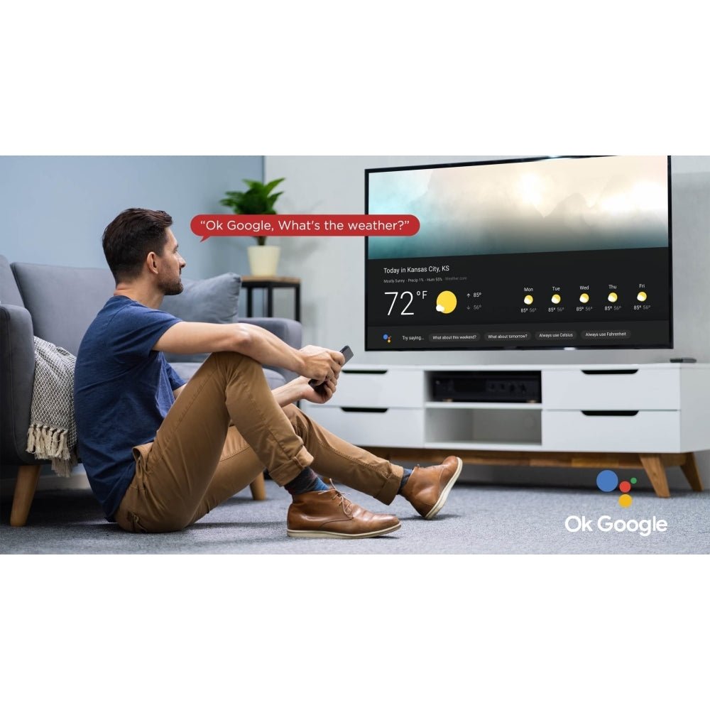 TCL 40S5400AK S54 Series 40" LED Smart Frameless FHD HDR TV with Android TV, Full HD, Black, F Rated | Atlantic Electrics