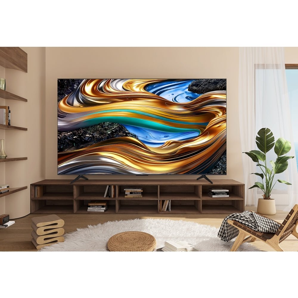 TCL 43P755K 43" LED 4K Ultra HD Smart TV, Grey, F Rated | Atlantic Electrics