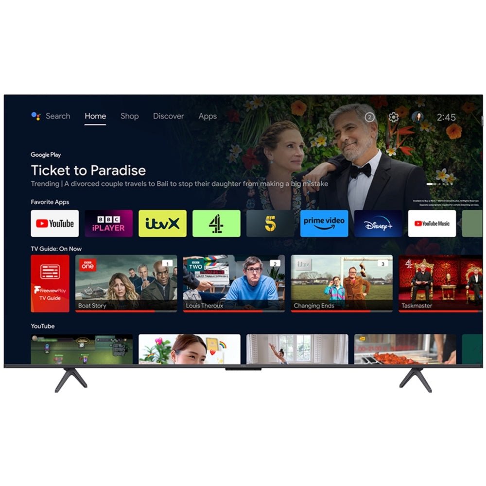 TCL 55C655K 55" QLED 4K Ultra HD Smart TV, Grey, E Rated | Atlantic Electrics