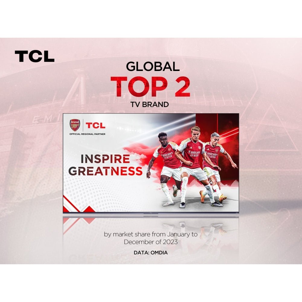 TCL 55C655K 55" QLED 4K Ultra HD Smart TV, Grey, E Rated | Atlantic Electrics