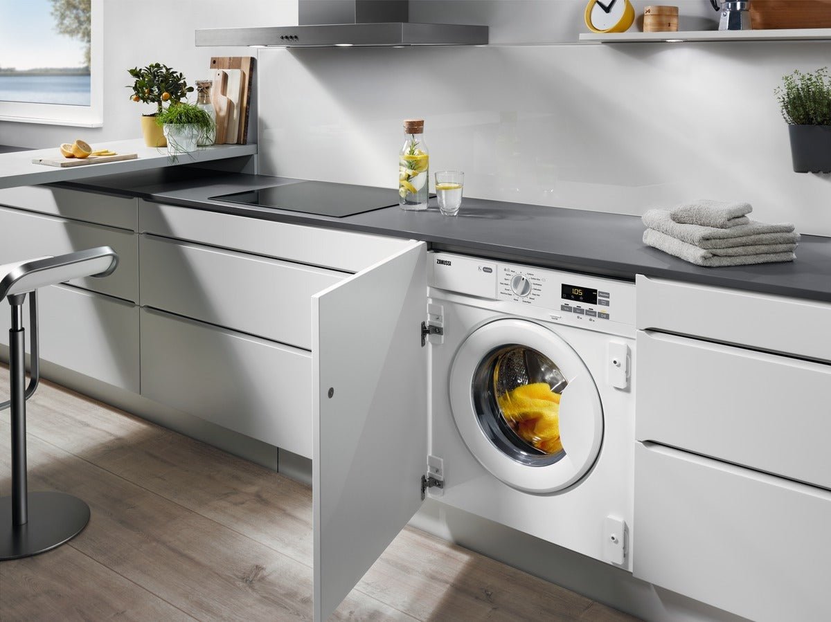 Zanussi Z712W43BI Integrated Washing Machine, 7kg, 1200 Spin, White | Atlantic Electrics