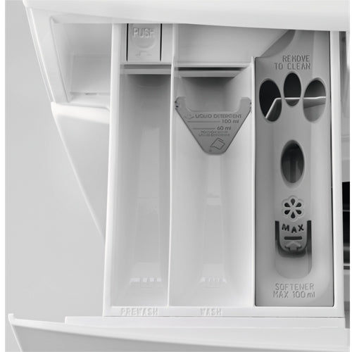 Zanussi Z716WT83BI Integrated Washer Dryer, 7kg, 1600 Spin, White | Atlantic Electrics