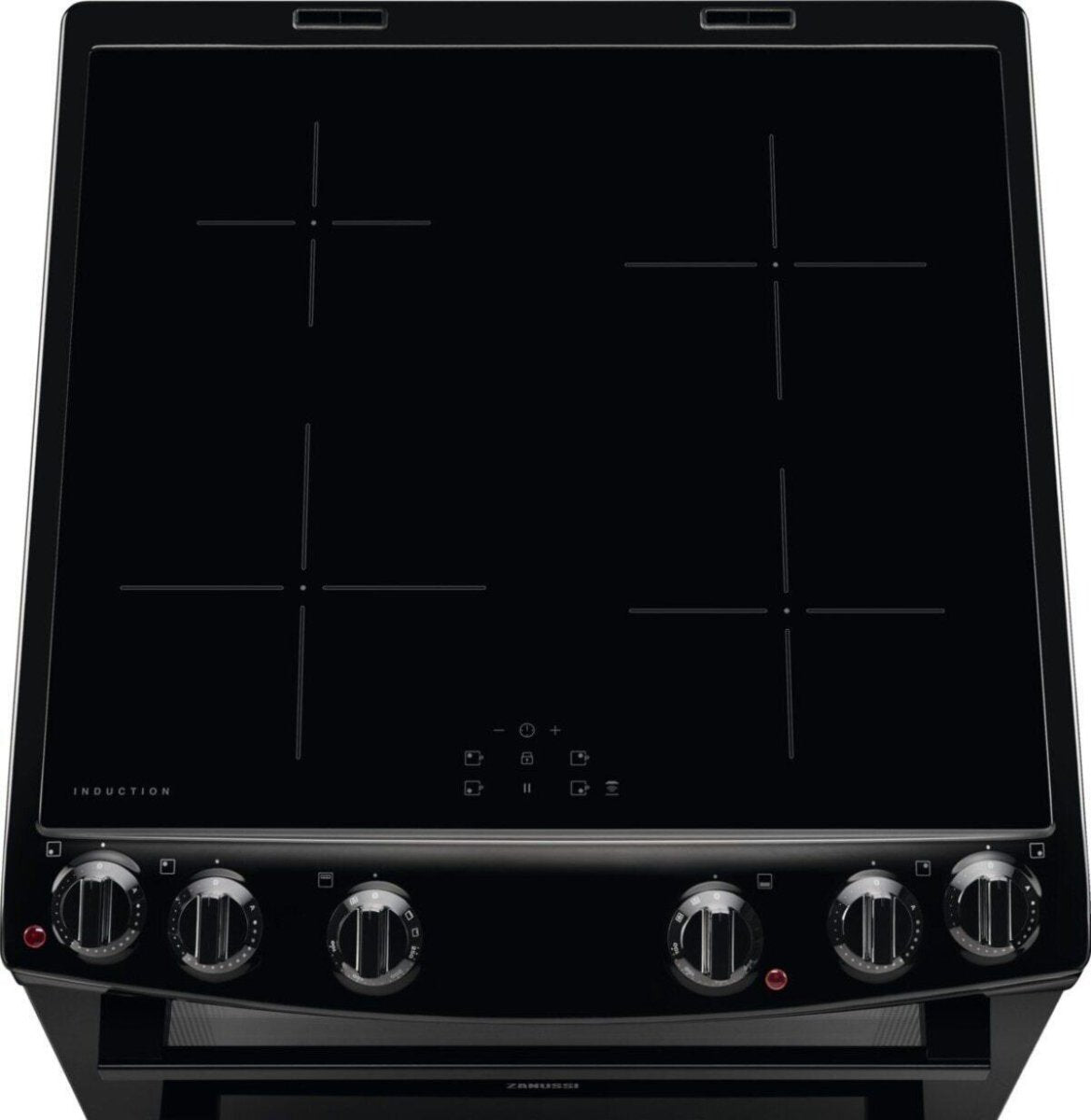 Zanussi ZCI66080BA Induction Electric Cooker with Double Oven, Black, A Rated | Atlantic Electrics