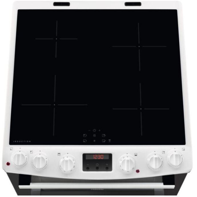 Zanussi ZCI66280WA Induction Electric Cooker with Double Oven, White, A Rated | Atlantic Electrics
